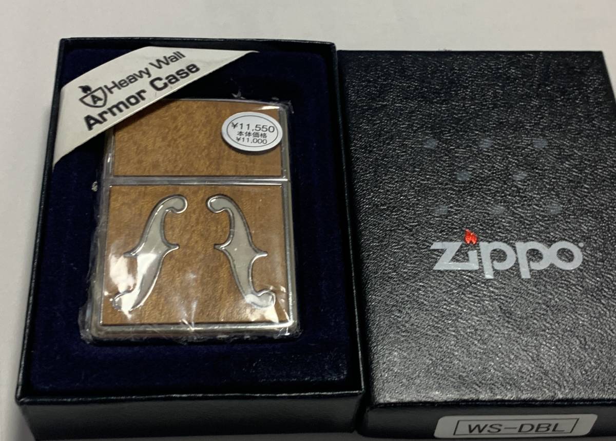 2007年 ウッドインレイ 音符 シェルインレイ アーマー ZIPPO 未使用