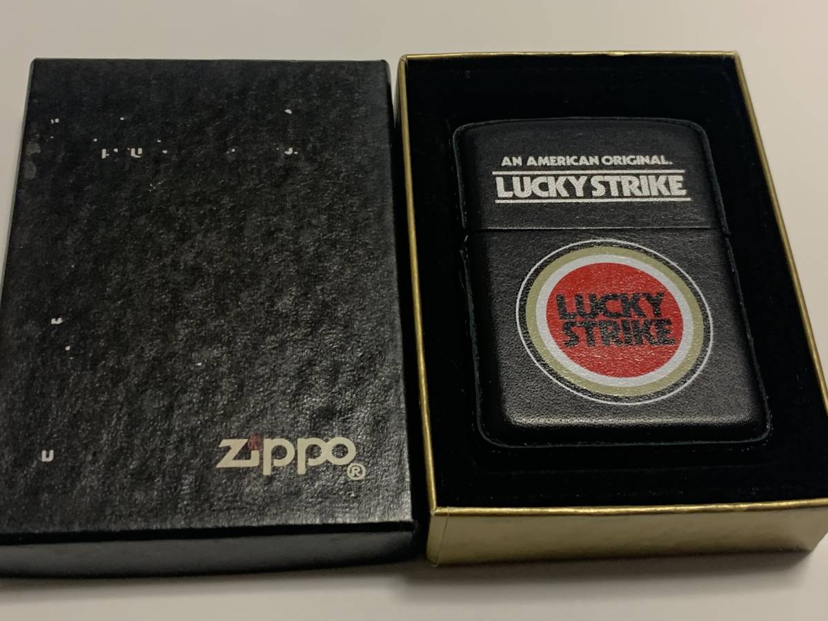 1996年　ラッキーストライク　レザー巻き　ZIPPO　未使用