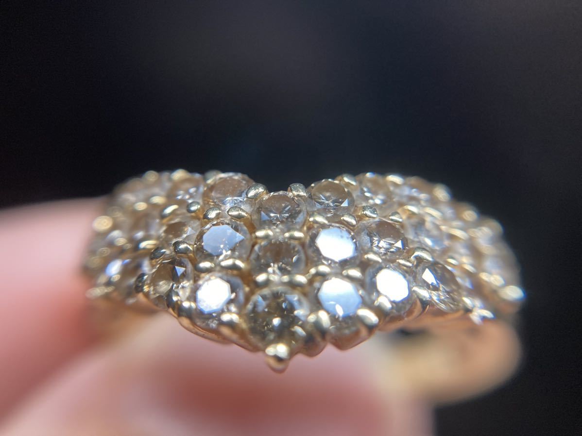 美品★ダイヤの指輪 ★18Ｋリング ダイヤ 1.04カラット 重量 約5g