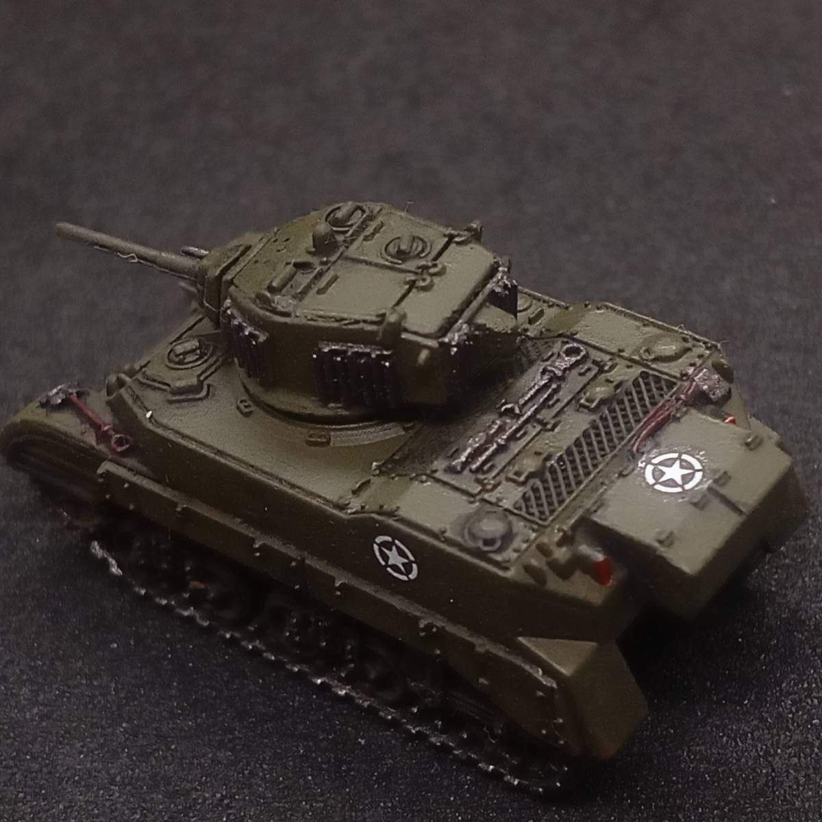 ●完成品1/144 M5スチュアート軽戦車,”スチュアート改良タイプ！”,アメリカ,WW2,自作verの画像3