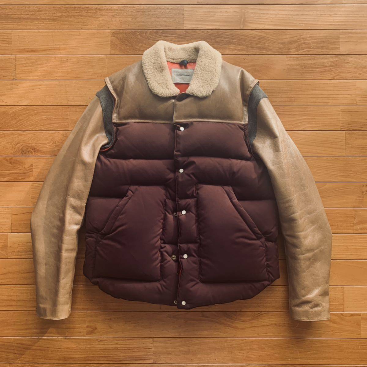 undercover アンダーカバー袖レザーダウン2012aw undercover アンダーカバー袖レザーダウン2012aw