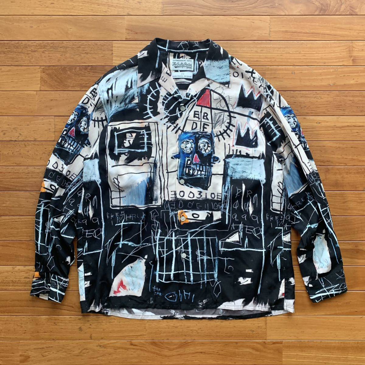 WACKO MARIA 22FW バスキア コラボ 長袖アロハシャツ ワコマリア jean michel basquiat レーヨンシャツ