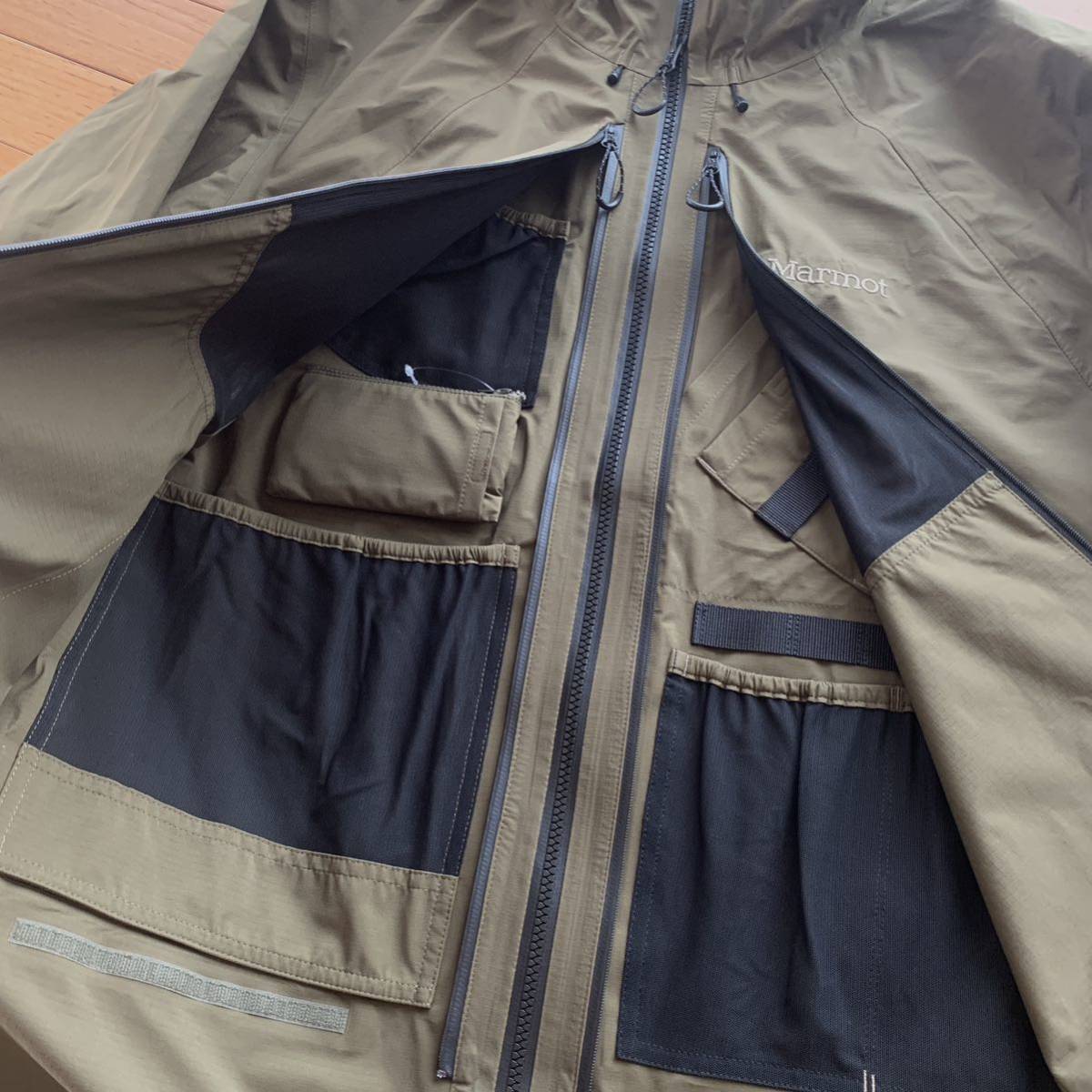 Name x Marmot Tec nylon coat name Marmot jacket mountain parka long height multifunction multi pocket outdoor 