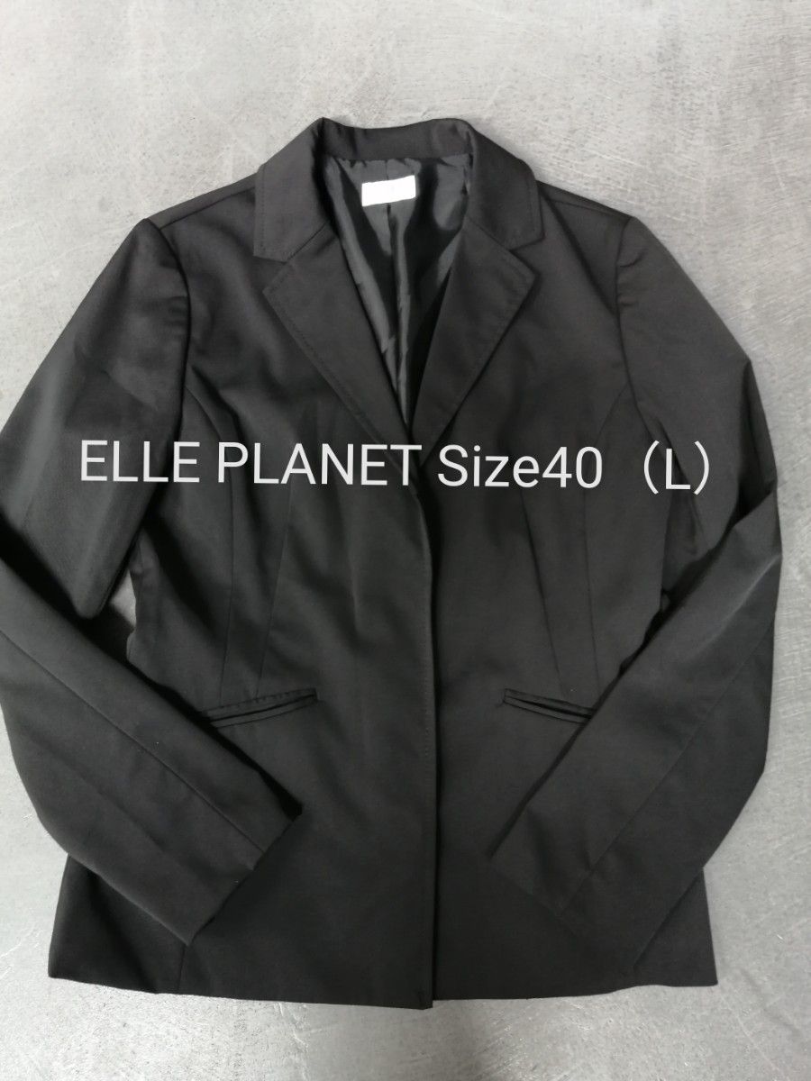 ELLE PLANET エル プラネット　 テーラードジャケット　ナイロンジャケット　レディース40（L）