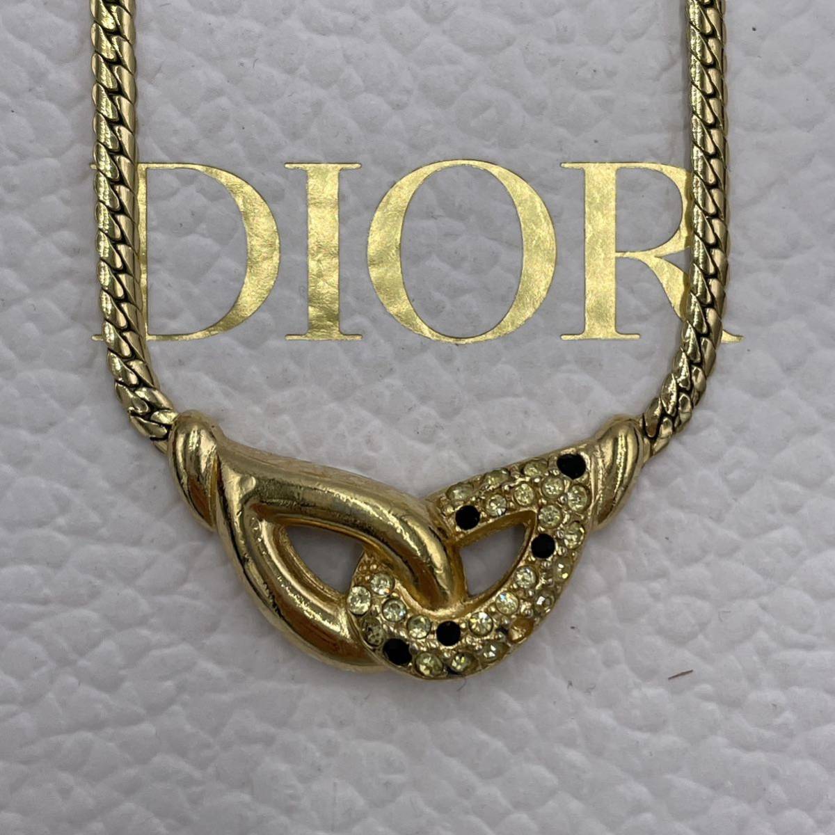 希少 Christian Dior クリスチャンディオール CD ネックレス