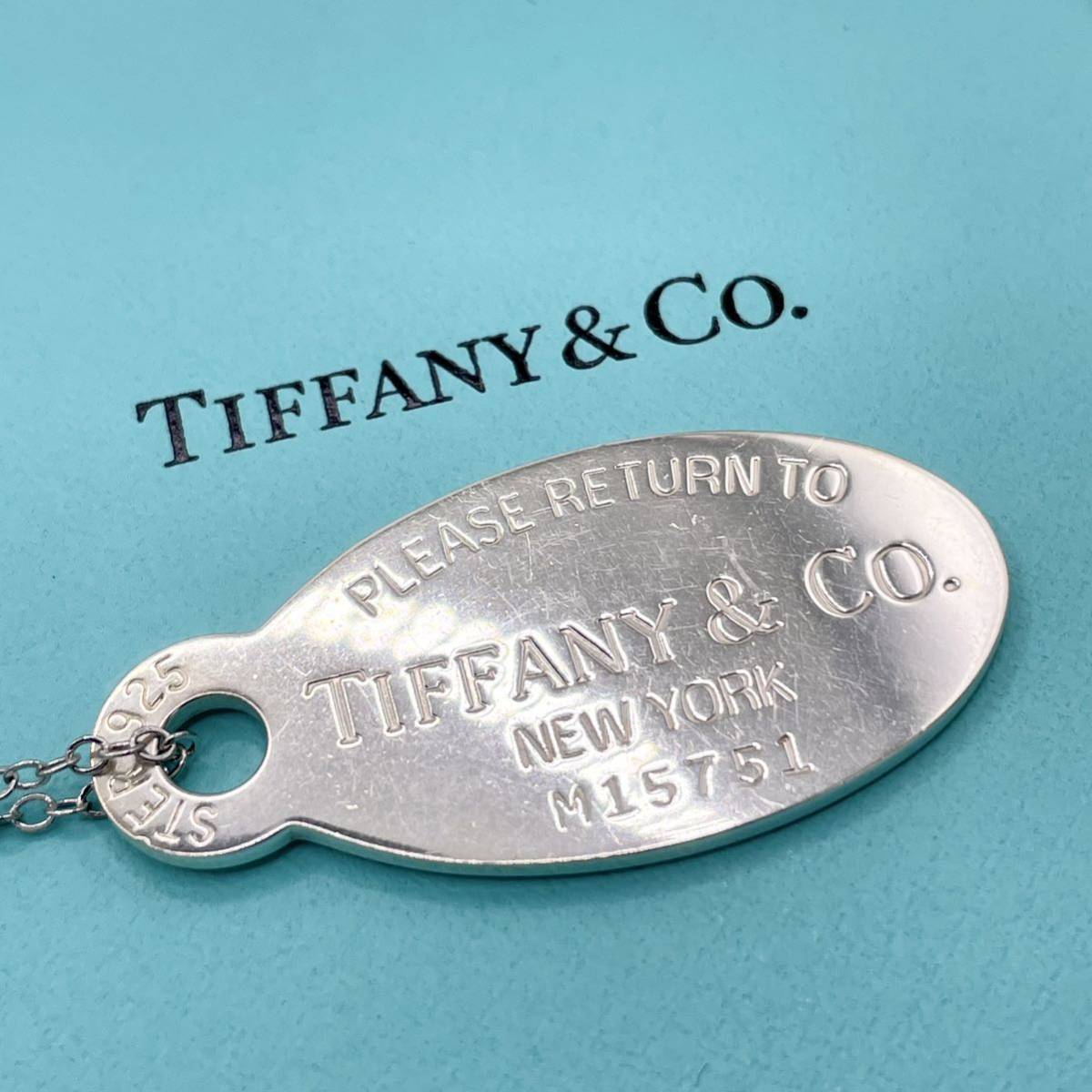 美品 Tiffany ティファニー リターントゥ オーバルタグ ネックレス