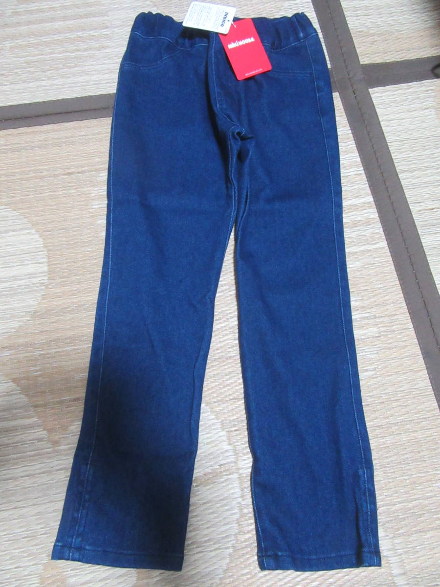  новый товар Miki House 110 размер брюки брюки индиго 7480 иен . супер-скидка быстрое решение 2880 иен 