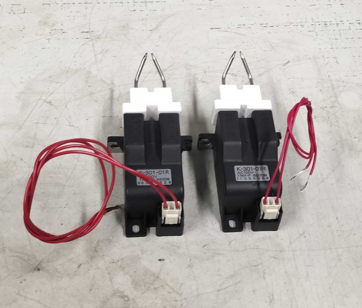 17- length prefecture / ignition trance / igniter /s Parker / height pressure trance /K-301-01R/AC100v/ operation excellent / profitable 2 piece set / used parts 