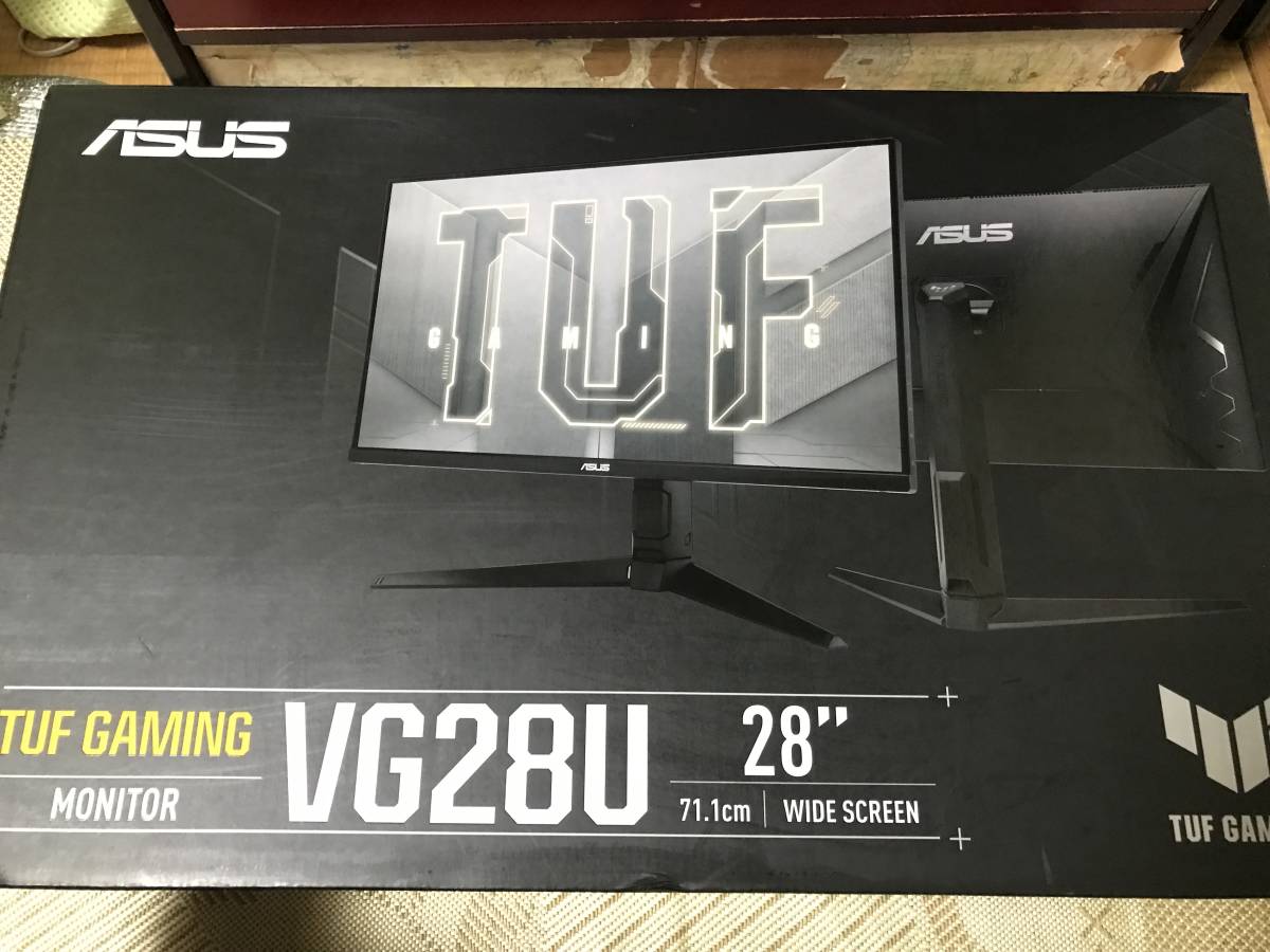 中古美品 ASUS TUF Gaming VG28UQL1A 28インチ 4K 144Hz HDMI 2.1,DP