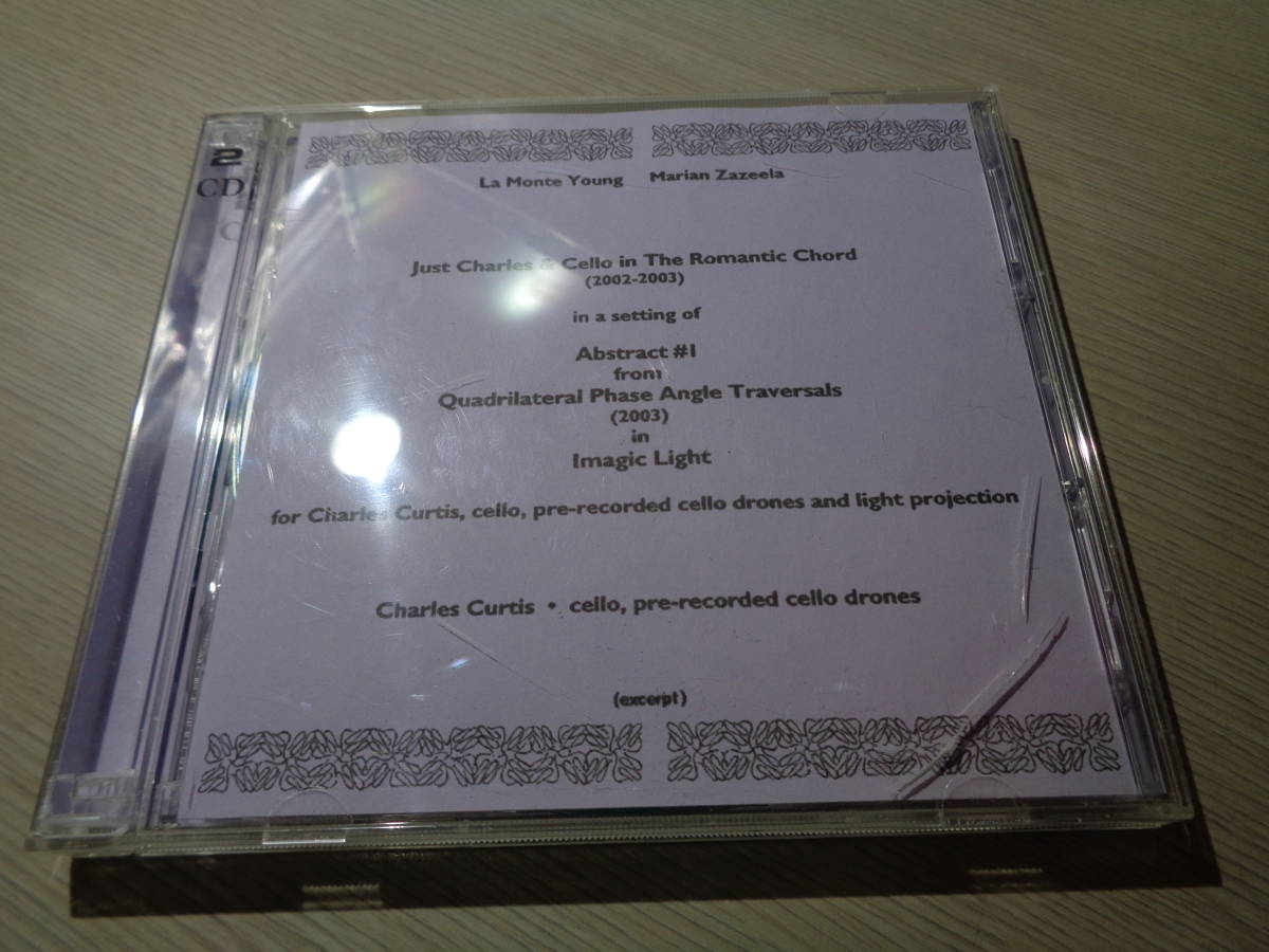 チャールズ・カーティス,CHARLES CURTIS/LA MONTE YOUNG:JUST CHARLES & CELLO IN THE ROMANTIC CHORD(27/100 LIMITED PRESSING 2CD-R