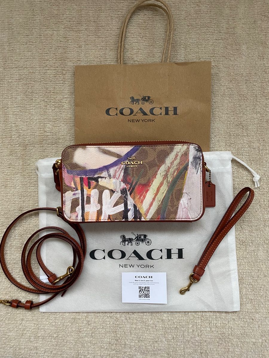 COACH×MINT+SERF キラ クロスボディ・シグネチャー キャンバス