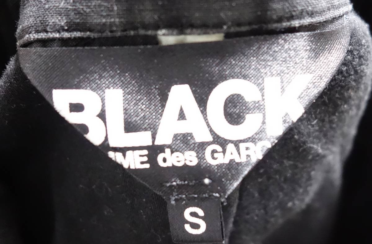 BLACK コムデギャルソン コットン　製品洗い加工 ジャケット S 黒　日本製_画像4