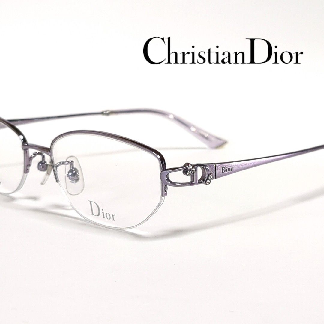 Christian Dior メガネフレーム ハーフリム CD-7672J|Yahoo Christian Dior メガネフレーム ハーフリム CD-7672J|Yahoo