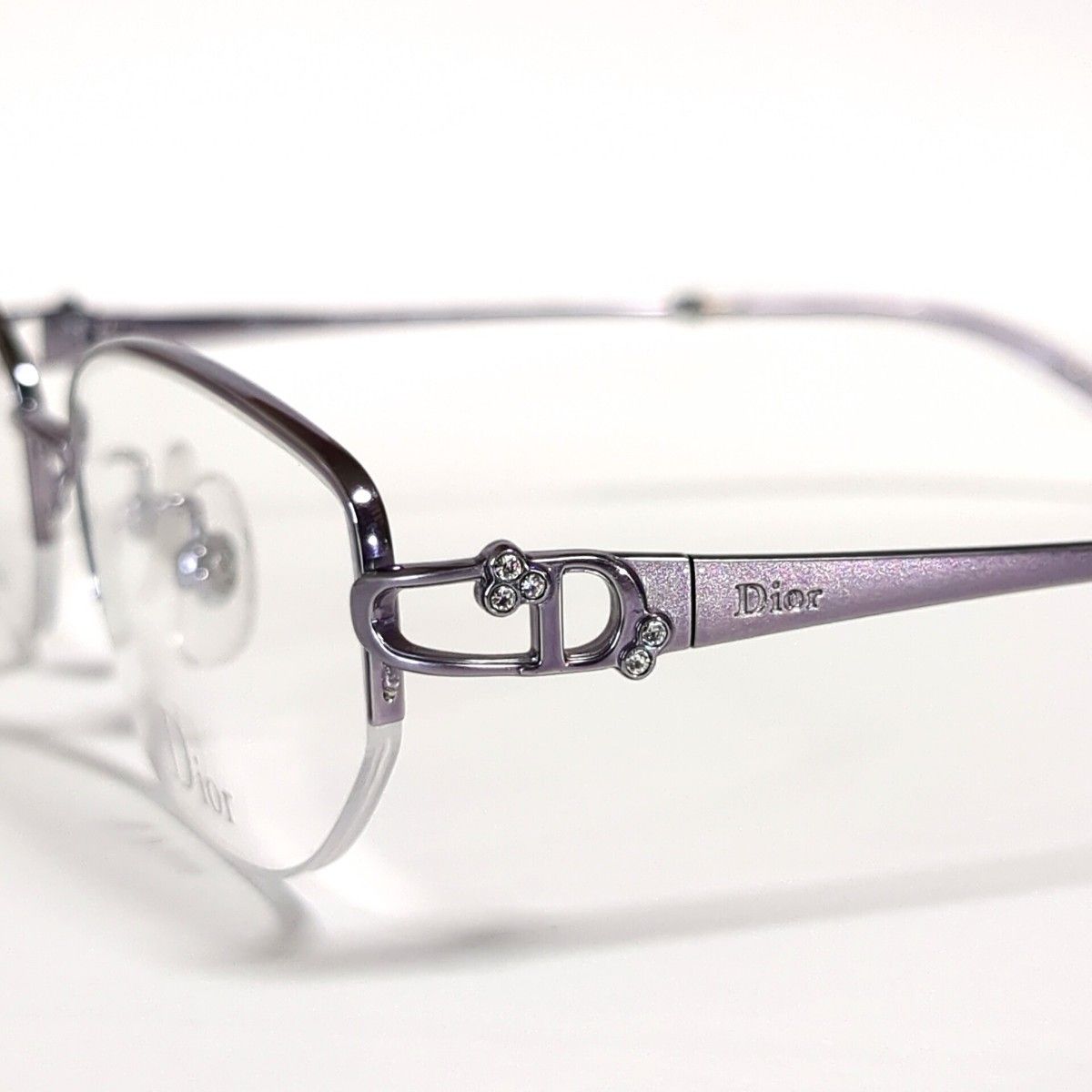Christian Dior メガネフレーム ハーフリム CD-7672J|Yahoo Christian Dior メガネフレーム ハーフリム CD-7672J|Yahoo