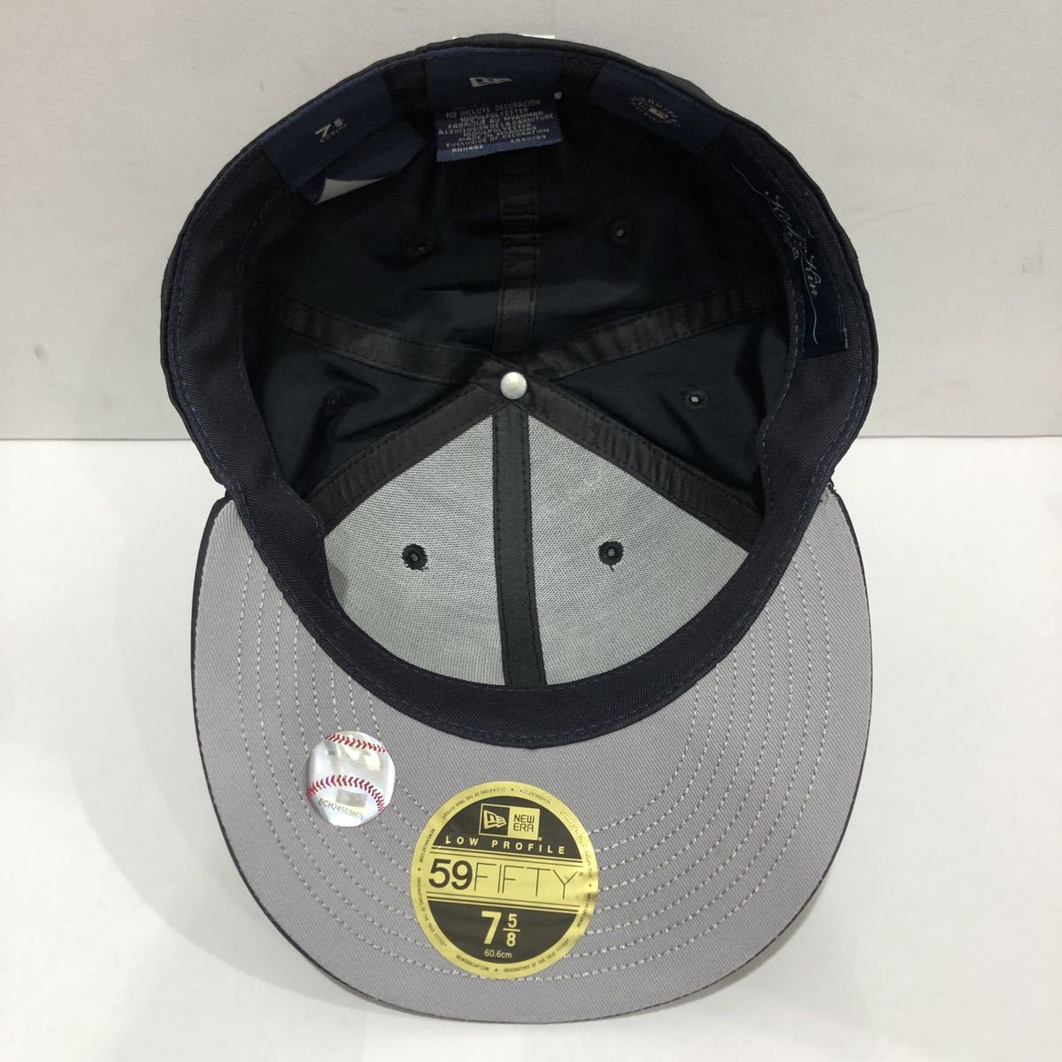 【NEW ERA】ニューエラ Kith x New Era For Yankees Laurel Low Profile 59Fifty ヤンキース キャップ ブラック メンズ 75/8 ts202309_画像6