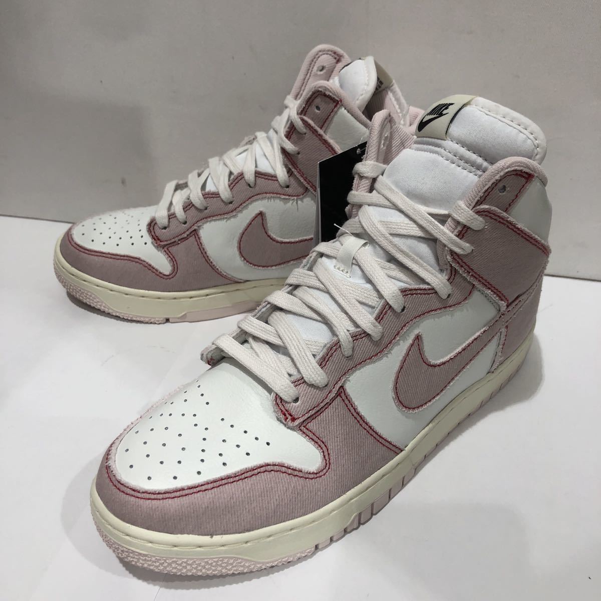 【NIKE】ナイキ DUNK HI 1985 “BARELY ROSE” DQ8799-100 ハイカットスニーカー メンズ 26.5cm ピンク ホワイト ts202403