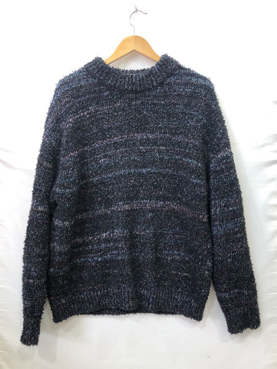 [crepuscule] セーター厚手 FREEサイズ ナイロン ウール BLK 2104-006 ts202309
