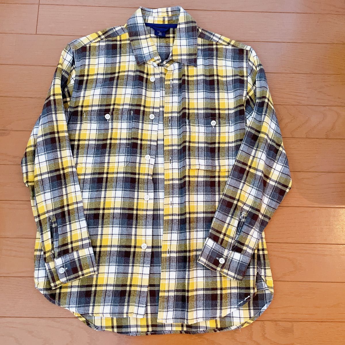 GAP ネルシャツ チェック 長袖シャツ 150cm