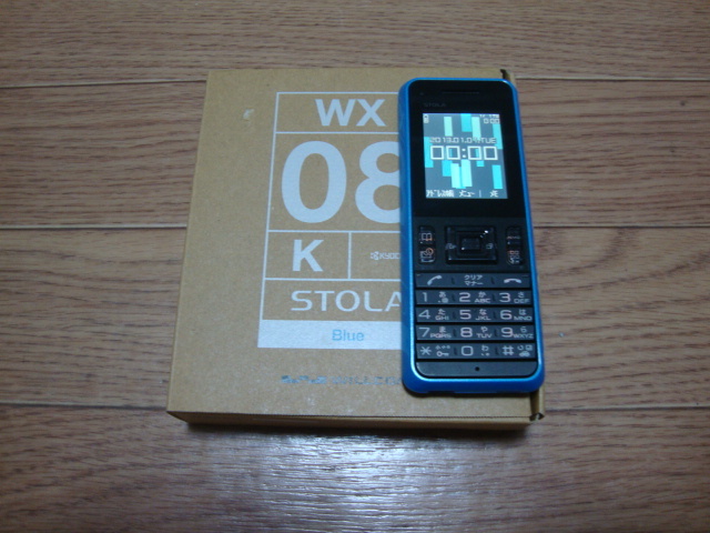 ワイモバイル 旧willcom ウィルコム 京セラ Kyocera Stola Wx08k ブルー 送料1円可能 Dejapan Bid And Buy Japan With 0 Commission