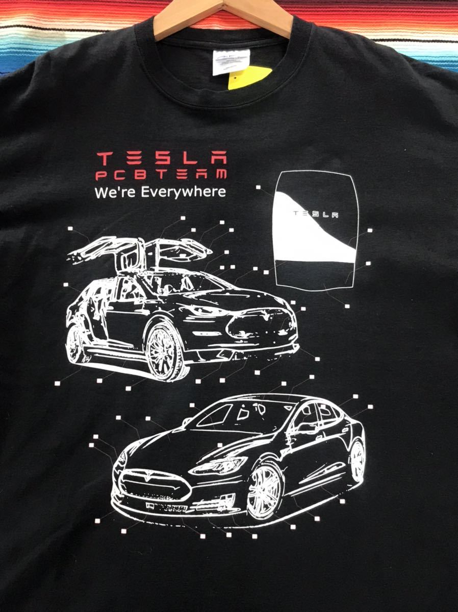 Tesla PCB Team Tシャツ テスラ　イーロンマスク　電気自動車　USA アメリカ　ビンテージ　世田谷ベース　エレクトリック　古着　アメカジ_画像1