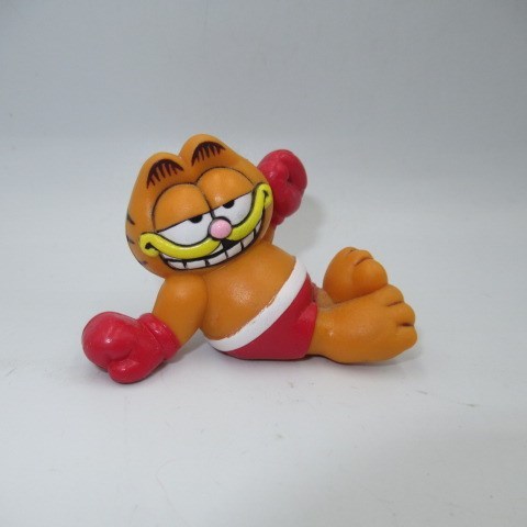 80's GARFIELD★ガーフィールド★PVC★フィギュア★人形★ぬいぐるみ★ビンテージ★ボクシング★_画像1