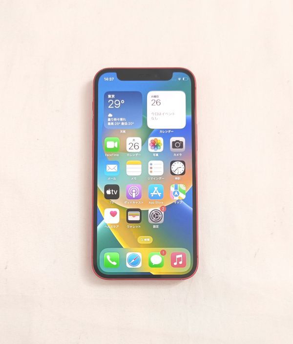 超爆安 Apple iPhone12 mini 64GB レッド SIMフリー iPhone