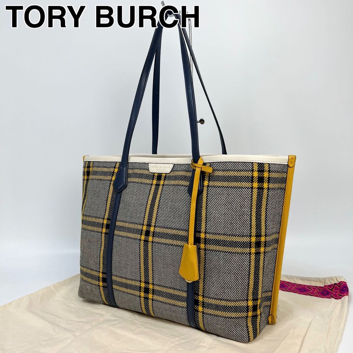 上品 23I05 TORY BURCH トリーバーチ トートバッグ キャンバス かばん