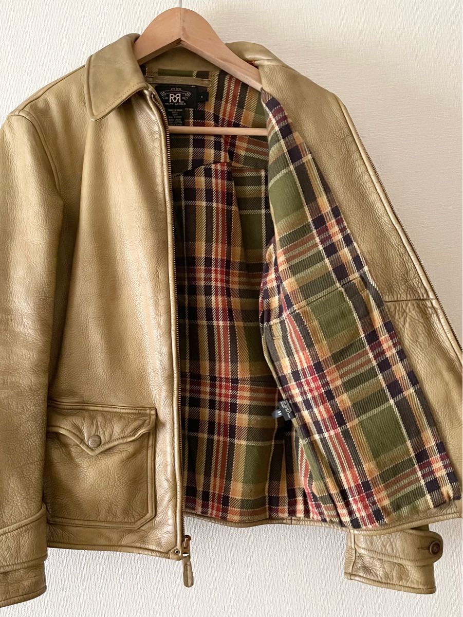 RRL ダブルアールエル レザージャケット Sサイズ 美品 ラルフ RRL ダブルアールエル レザージャケット Sサイズ 美品 ラルフ