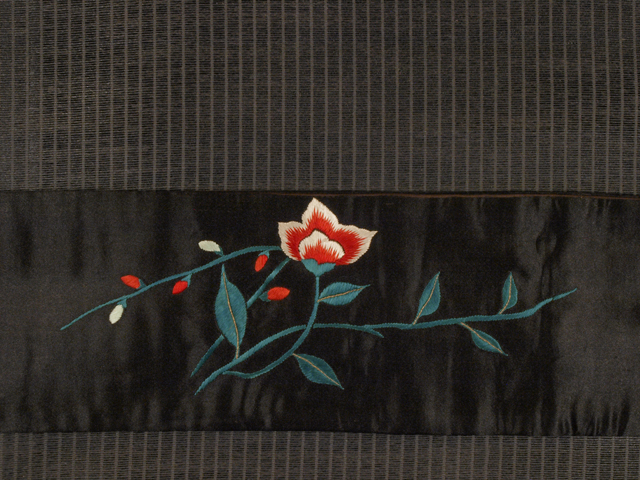 [ embroidery ].. daffodil writing .. woven Nagoya obi antique TAHI02008 manner comfort 
