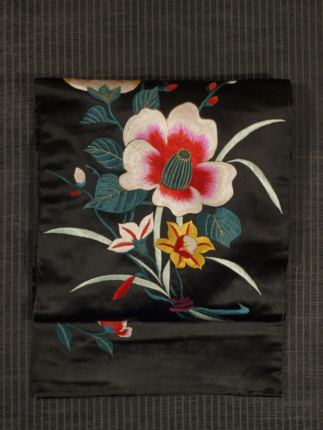 [ embroidery ].. daffodil writing .. woven Nagoya obi antique TAHI02008 manner comfort 