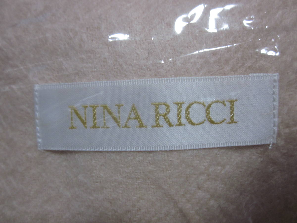 #[NINA RICCI]#[ Nina Ricci ]#[ cashmere 100%]#[ stole muffler ]#[ unused ]#[60×150 centimeter ]# beige postage 230 jpy 