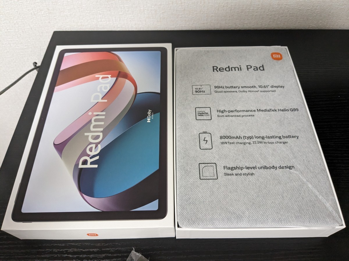 シャオミ(Xiaomi) タブレット Redmi Pad 3GB+64GB 日本語版 10.61インチディスプレ wi-fiモデル シルバー  手帳型ケース付