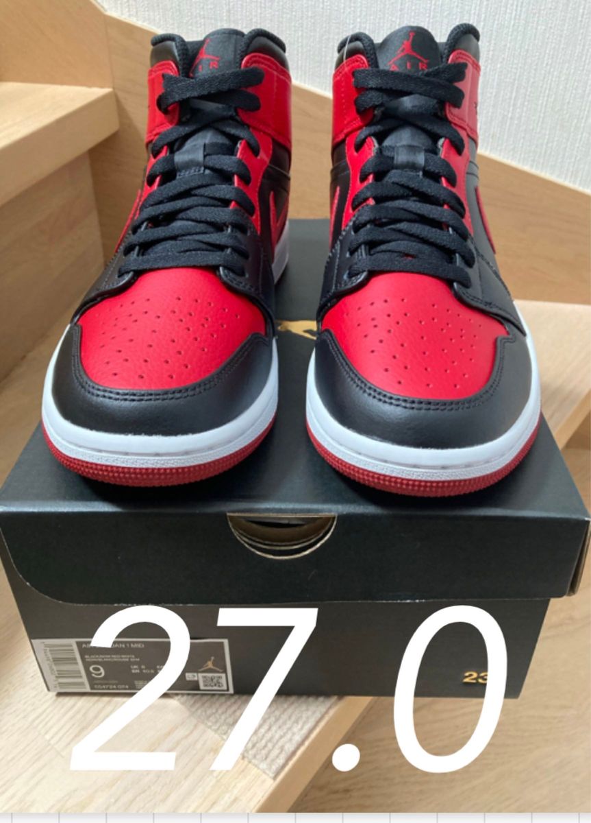 NIKE AIR JORDAN1 Mid Bred ナイキ エアジョーダン1 ミッド NIKE AIR JORDAN1 Mid Bred ナイキ エアジョーダン1 ミッド
