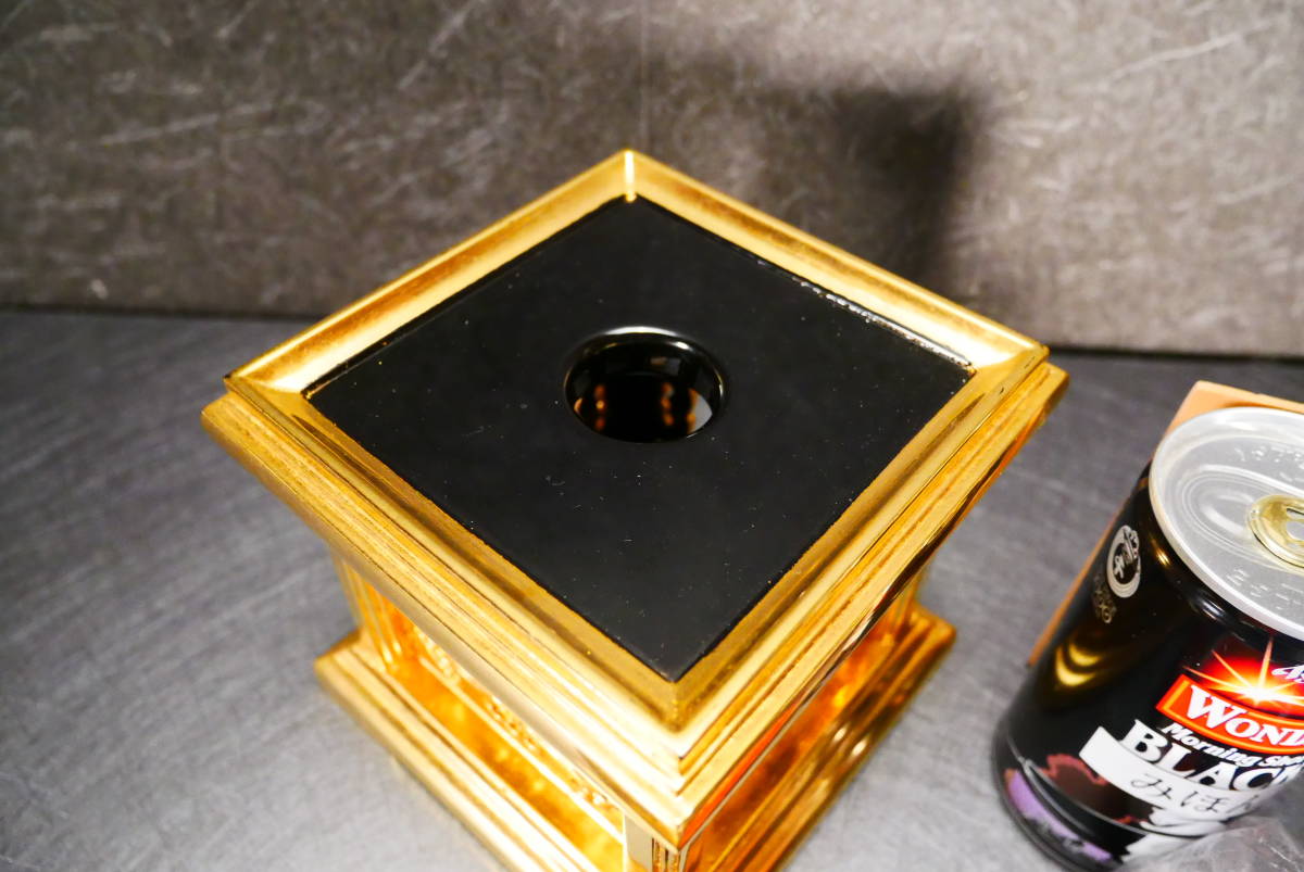 未使用長期保管品 おりんセット 本金箔四角台(A3-4) 5049 M 未使用長期保管品 おりんセット 本金箔四角台(A3-4) 5049 M