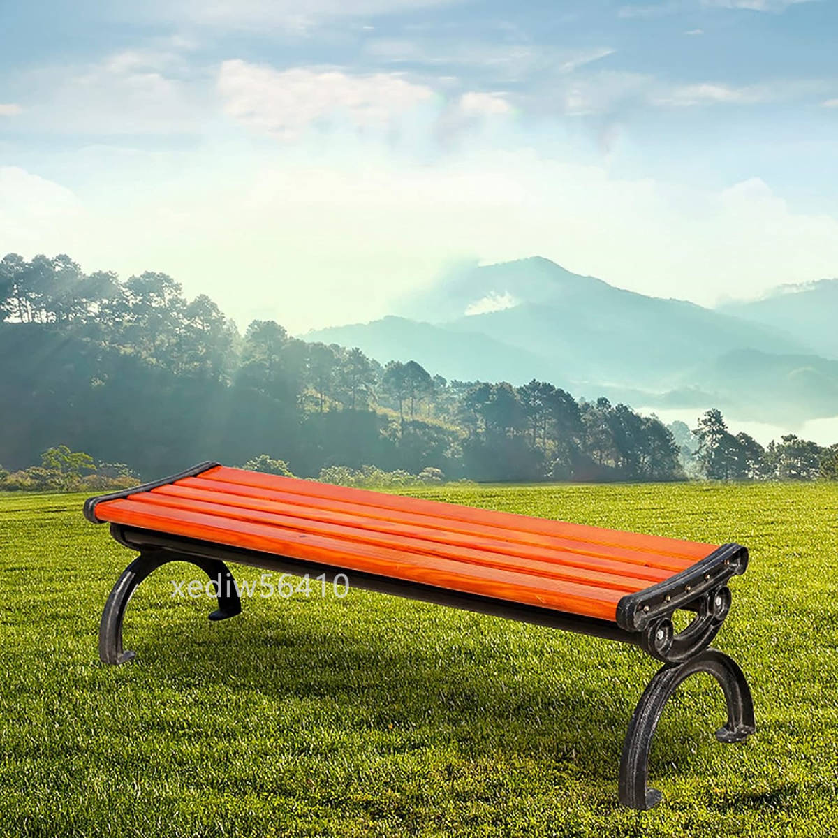  garden bench wooden outdoors bench width 120× depth 40× height 38cm withstand load : approximately 300kg