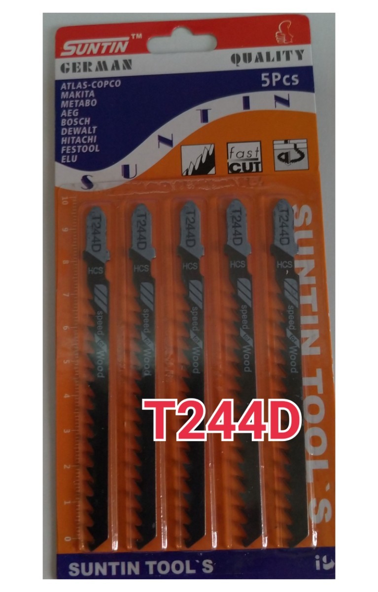T244D 5本セット ジグソーブレード 木工用 替え刃替刃_画像1