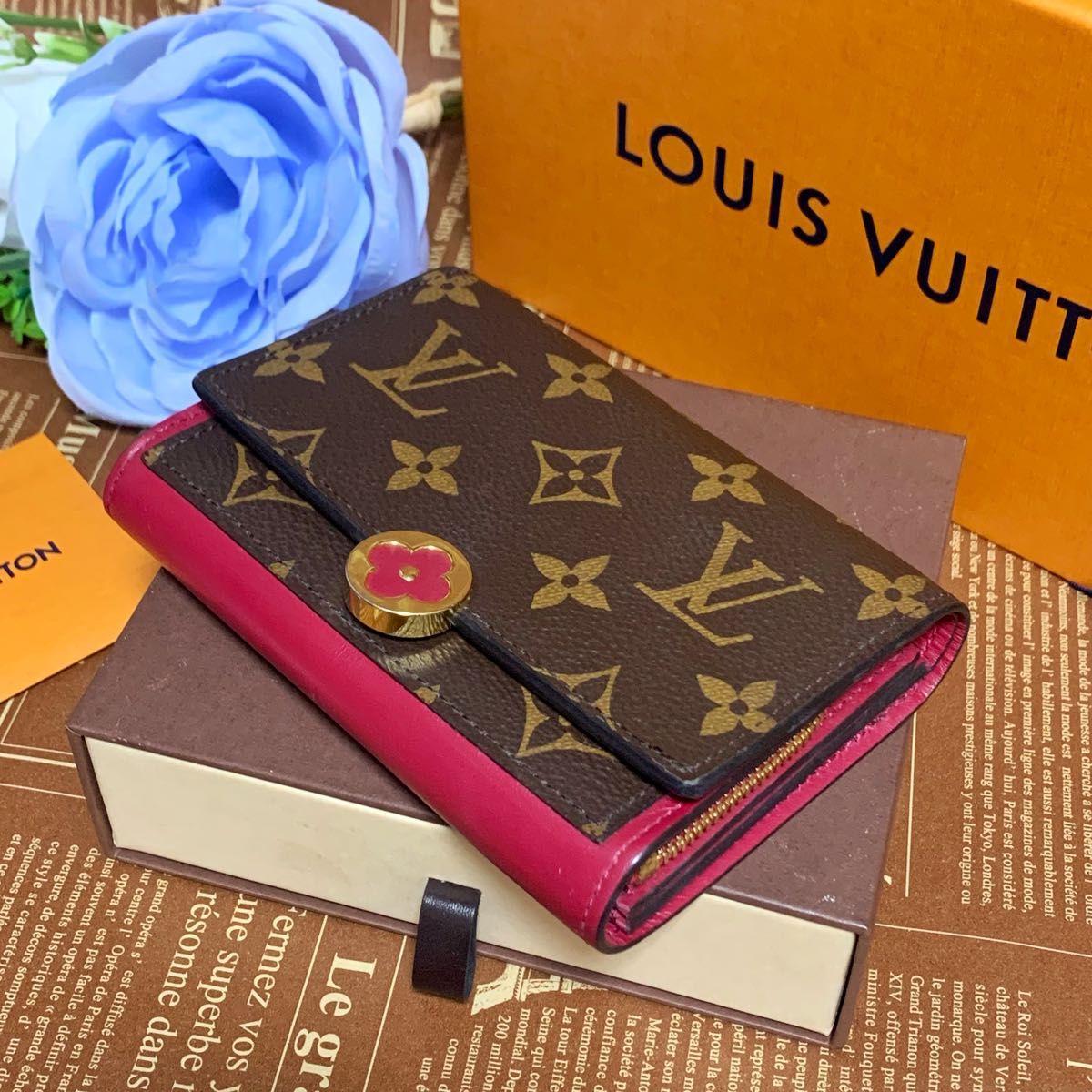 極美品 LOUIS VUITTON ルイヴィトン ポルトフォイユ・フロール