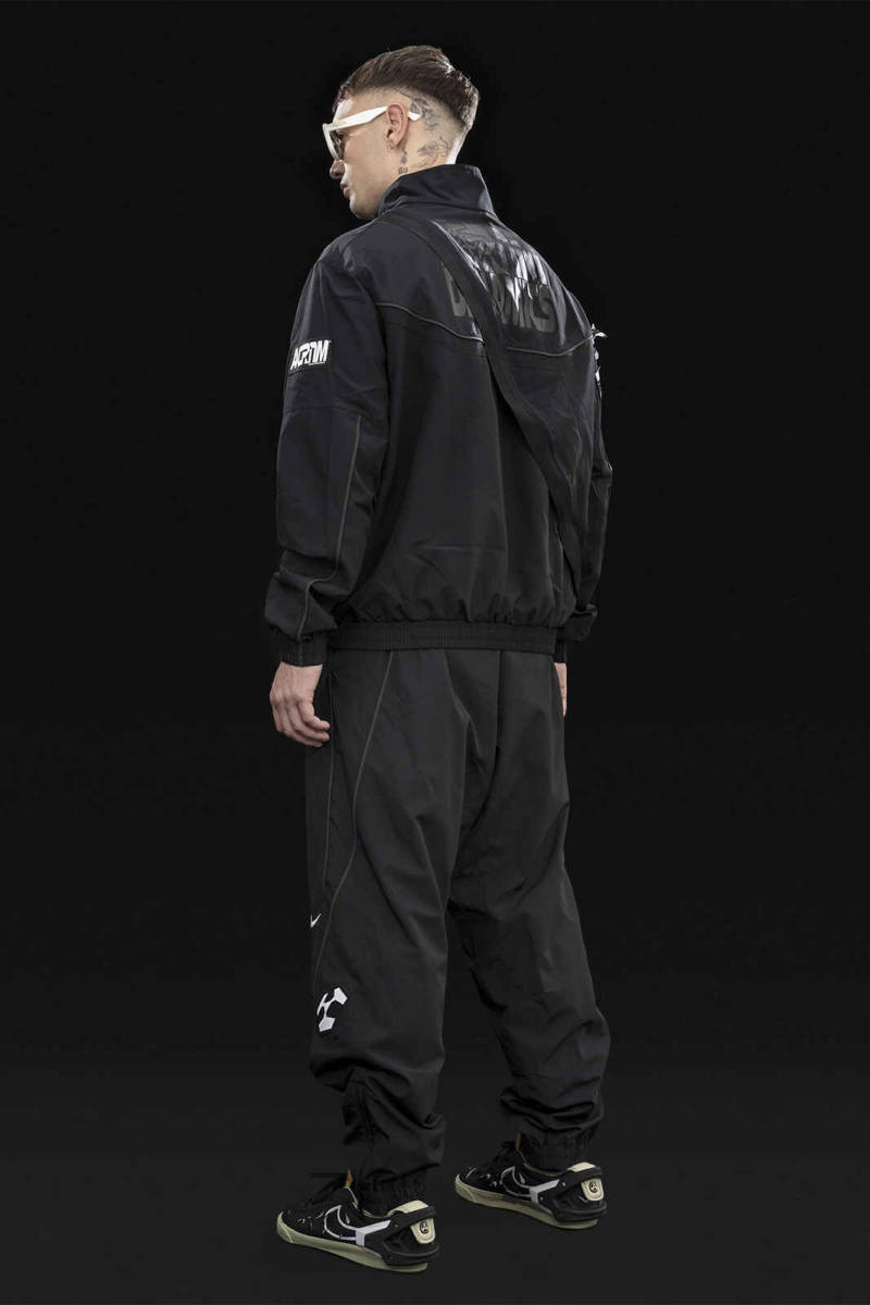 新品 Nike x ACRONYM Woven Jacket+Pants Sサイズ Black/Black/White/Black アクロニウム ナイキ ウーブン ジャケット パンツ セットアップ_画像2