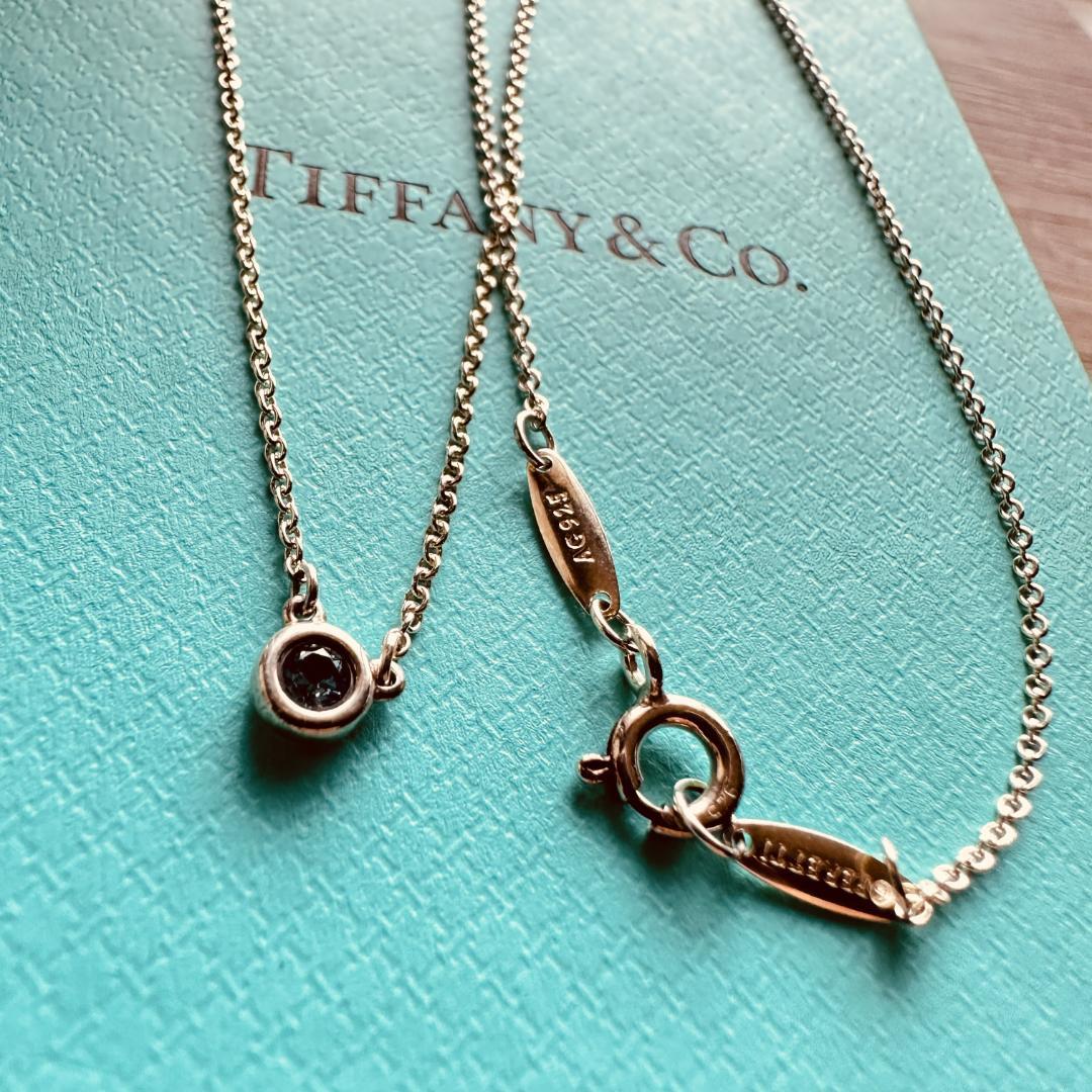 極美品】TIFFANYティファニー バイザヤード アクアマリン Ag925-