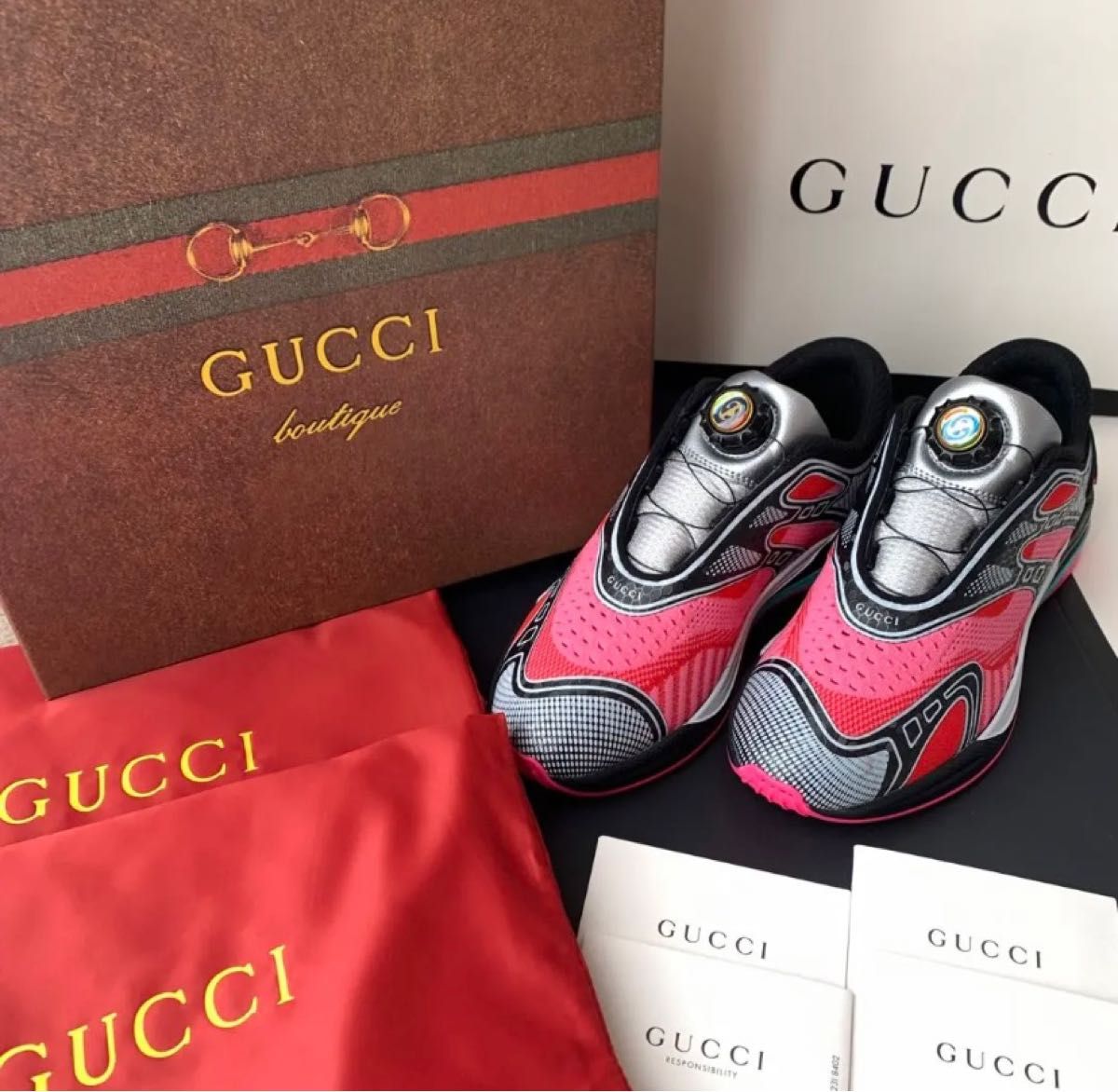 新品 GUCCI スニーカー ウルトラペースR ULTRAPACE R 23.0cm