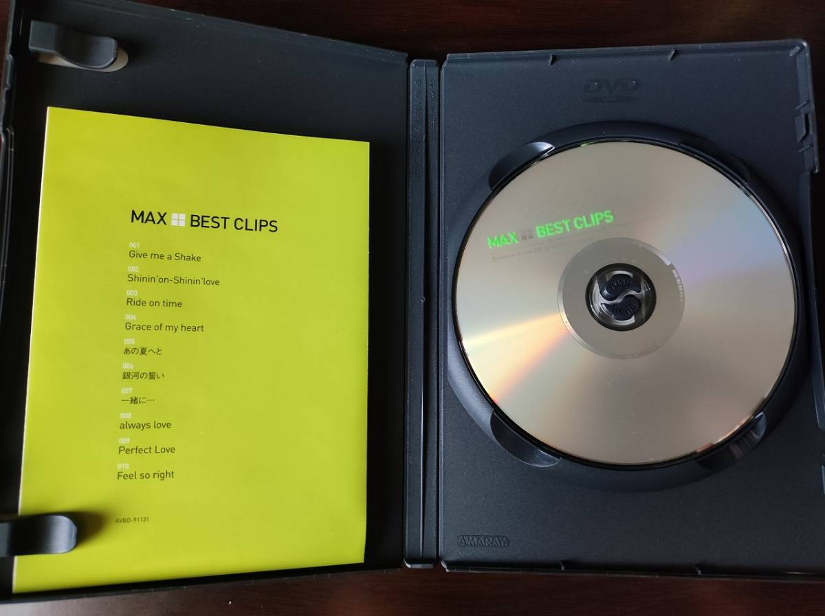 【即決】【送料無料】 中古音楽DVD MAX 「BEST CLIPS」の画像2