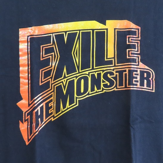 〓USED〓 EXILE Tシャツ 〓　LIVE TOUR 2009 THE MONSTER　〓　ネイビー　Ｓ_画像4