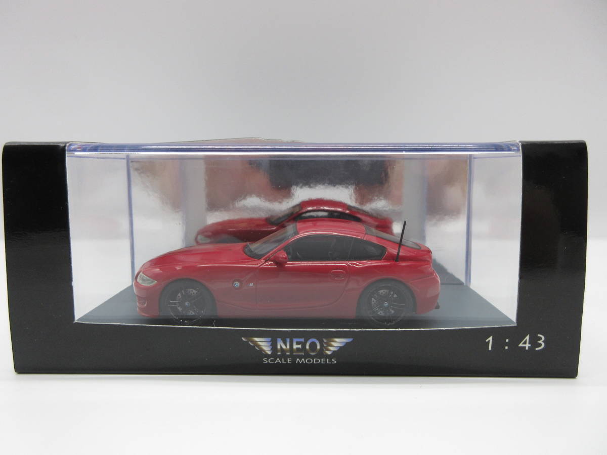 話題の人気 1/43 NEOスケールモデル BMW Z4 M クーペ ミニカー レッド 乗用車