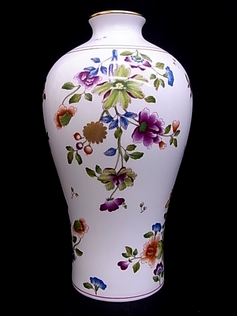 e10501 Richard Ginori grande .-ka цветок основа ваза ваза для цветов цветок уплата . цветочный принт H29cm оригинальная коробка 