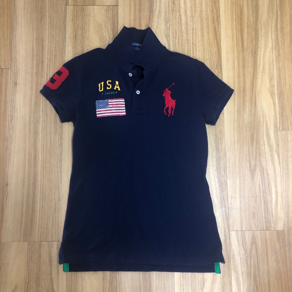 ラルフローレン　ポロシャツ　レディース　M165/92A ネイビー ビッグポニー RALPH LAUREN