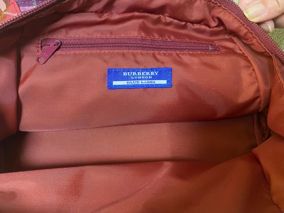 BURBERRY LONDON BLUE LABEL ノバチェック ハンドバッグ バーバリー