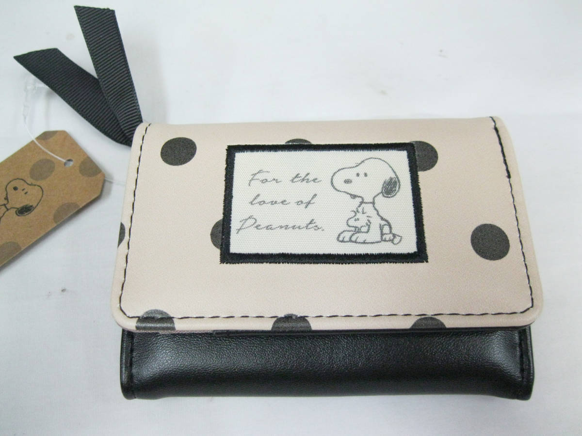 ★ SNOOPY PEANUTS スヌーピー 三つ折り財布 コンパクト ウォレット ★新品★_画像2