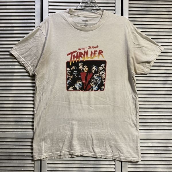 1スタ 白 アーティスト Tシャツ マイケルジャクソン スリラー 半袖 90s 00s YEJ ビンテージ アメリカ 古着 ベール 卸 仕入れ_画像2