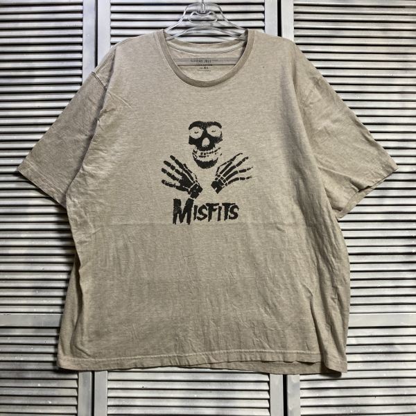 1スタ 茶色 バンド Tシャツ ミスフィッツ MISFITS 半袖 90s 00s YEW ビンテージ アメリカ 古着 ベール 卸 仕入れ_画像2