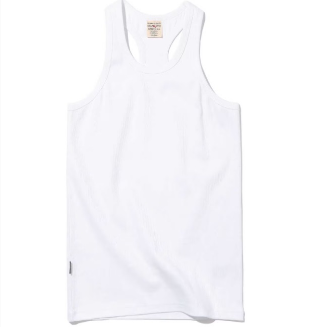 AVIREX リブ タンクトップ BACK CROSS ホワイト Mサイズ / 《DAILY》RIB TANK TOP バッククロス 白 デイリーウェア アビレックス_画像2